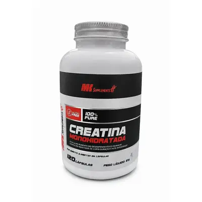 Creatina monohidratada - 120 cápsulas - Mk Suplementos