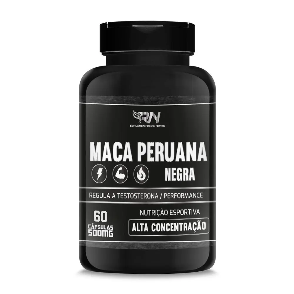 Maca negra - 60 Caps - RN Suplementos nutricionais