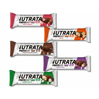 Proto Bar - Cx com 9und de 70g cada (R$8,63 a unidade) - Nutrata