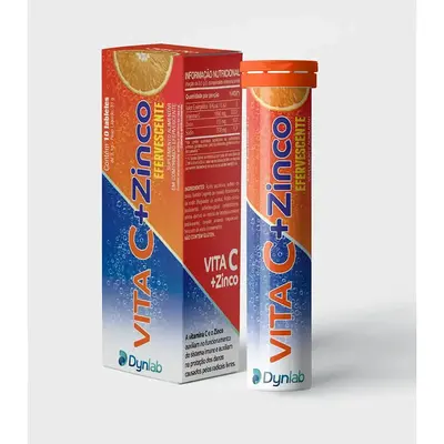 Vitamina C+Zinco efervescente (10 comprimidos) - Dynamic Lab