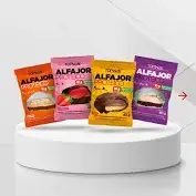 Alfajor Proteico - Display com 10 unidades de 40g (R$7,95 a unidade) - TOPWAY