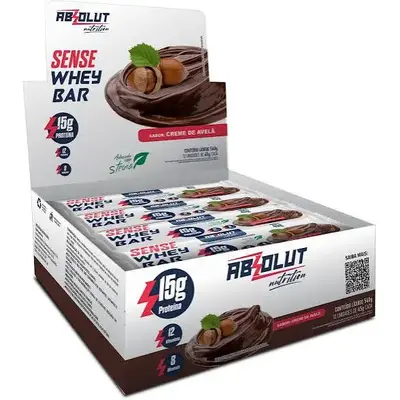 Barra de proteína Sense - Cx com 12 unidades de 45g cada (R$4,40 a und) - Absolut