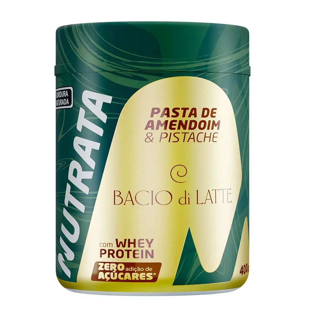 Pasta de Amendoim Pistache Bacio di Latte (400g) - Nutrata