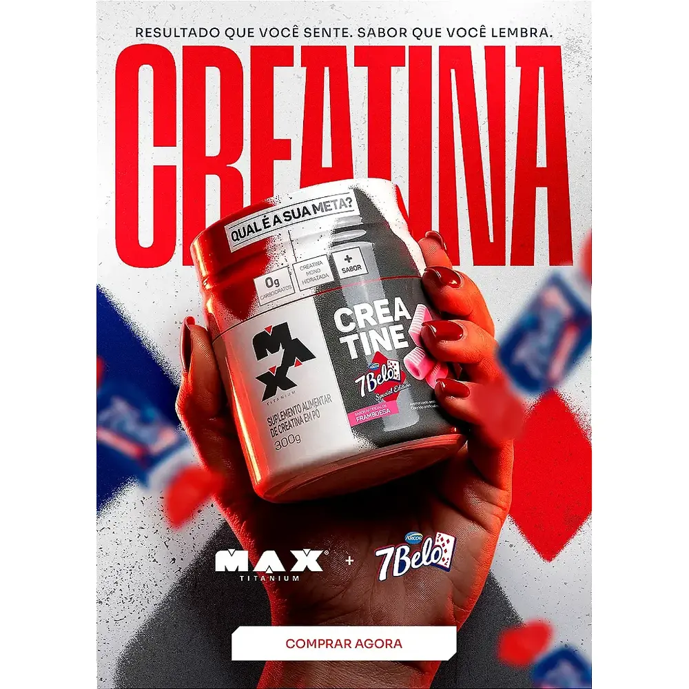 Creatina 7 Belo - 300g - Max Titanium