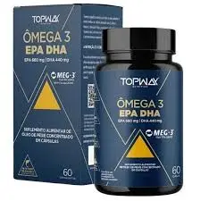 Ômega 3 EPA concentrado - 60 cps - TOPWAY
